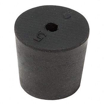 GRAINGER APPROVED Stopper 25mm Rubber Black PK28, 16ZD52
