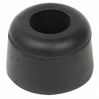 GRAINGER APPROVED Bumper 15/16 in Black Rubber PK10, 16XT93