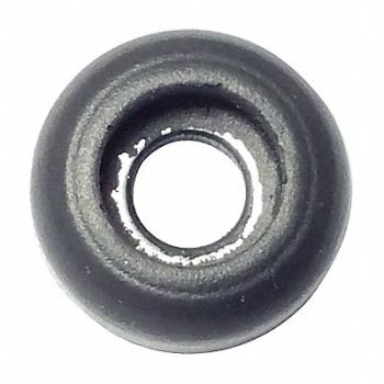 GRAINGER APPROVED Bumper 7/16 in Black Rubber PK50, 16WD01