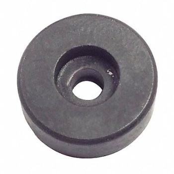 GRAINGER APPROVED Bumper 1/2 in Black Rubber PK50, 16WD10