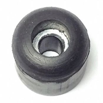 GRAINGER APPROVED Bumper 1/2 in Black Rubber PK25, 16WD12