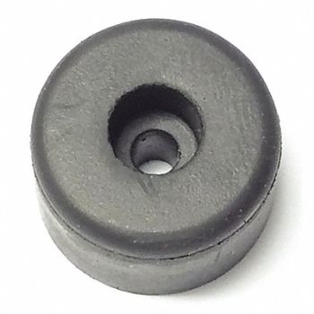 GRAINGER APPROVED Bumper 11/16 in Black Rubber PK25, 16WH20