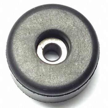 GRAINGER APPROVED Bumper 11/16 in Black Rubber PK25, 16WH21