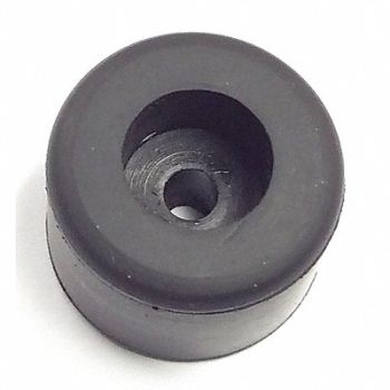 GRAINGER APPROVED Bumper 3/4 in Black Rubber PK25, 16WJ88