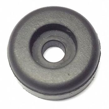 GRAINGER APPROVED Bumper 3/4 in Black Rubber PK25, 16WJ90