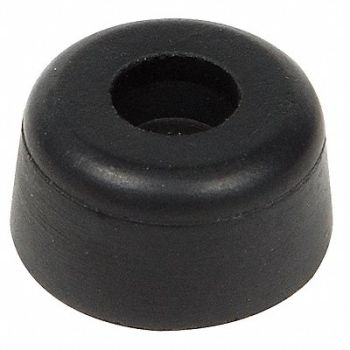 GRAINGER APPROVED Bumper 15/16 in Black Rubber PK10, 16XT20