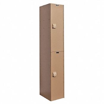 HALLOWELL Lckr 2x1Lckr Taupe 72 x12 x18 Assm, 16X112