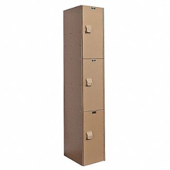 HALLOWELL Lckr 3x1Lckr Taupe 72 x12 x18 Assm, 16X116