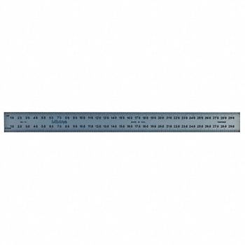 MITUTOYO Satin Steel Rule 1mm/.5mm, 16X226