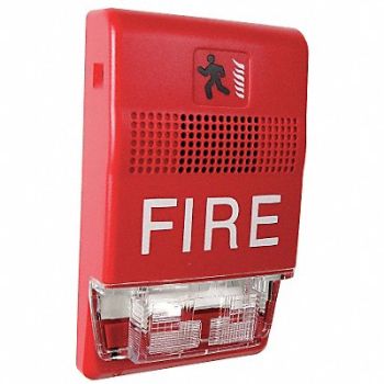 EDWARDS SIGNALING Chime Strobe Marked Fire Red, 16X348