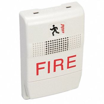EDWARDS SIGNALING Horn Marked Fire White, 16X362