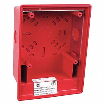 EDWARDS SIGNALING Surface Box Red, 16X371