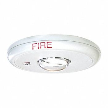 EDWARDS SIGNALING Ceiling Strobe Marked Fire White, 16X394