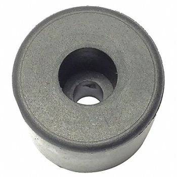 GRAINGER APPROVED Bumper 1 in Black Rubber PK5, 16XT94