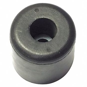 GRAINGER APPROVED Bumper 1 in Black Rubber PK10, 16XU84