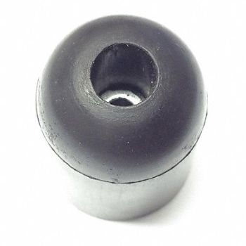 GRAINGER APPROVED Bumper 1 in Black Rubber PK5, 16XU85