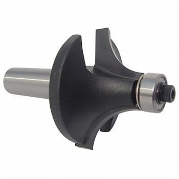 WESTWARD Roundover Cut Profile Router Bit 1, 16Y536