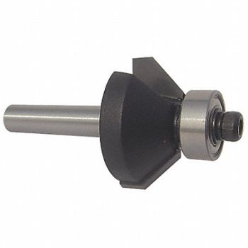 WESTWARD Chamfer Profile Router Bit 1-1/2, 16Y541