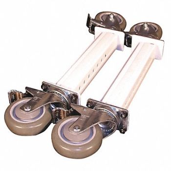 PRO-LINE Plate Caster Kit Polyurethane 275 lb PK4, 16Y922