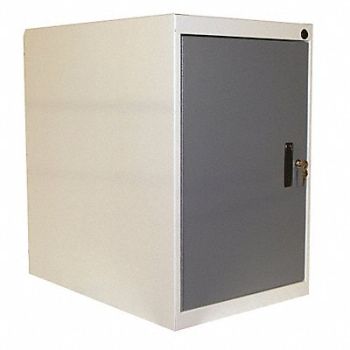 PRO-LINE Cabinet Pedestal 26Wx26Dx26H White/Blue, 16Y930