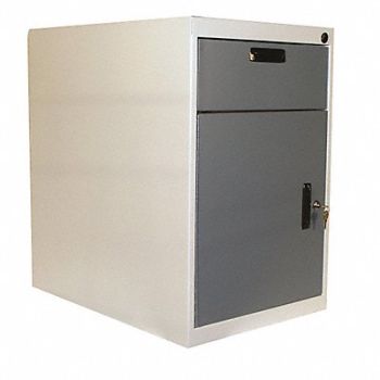 PRO-LINE Cabinet Pedestal 26Wx26Dx26H White/Blue, 16Y933