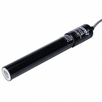 SENSOREX pH Electrode Epoxy BNC Flat Tip 15mm Dia, 16Y969
