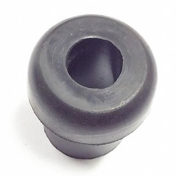 GRAINGER APPROVED Bumper 3/4 in Black Rubber PK25, 16YF53