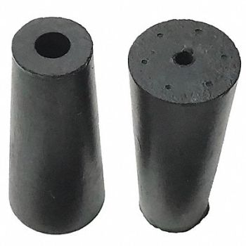 GRAINGER APPROVED Bumper 1 in Black Rubber, 16YH27