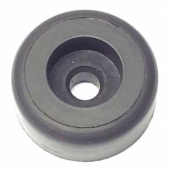 GRAINGER APPROVED Bumper 3/4 in Black Rubber PK25, 16YJ33