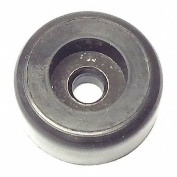 GRAINGER APPROVED Bumper 3/4 in Black Rubber PK25, 16YJ34