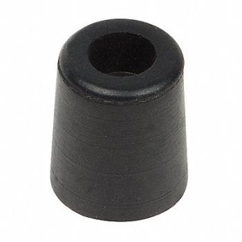 GRAINGER APPROVED Bumper 5/8 in Black Rubber PK10, 16YJ43