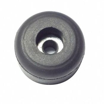 GRAINGER APPROVED Bumper 5/8 in Black Rubber PK25, 16YP43