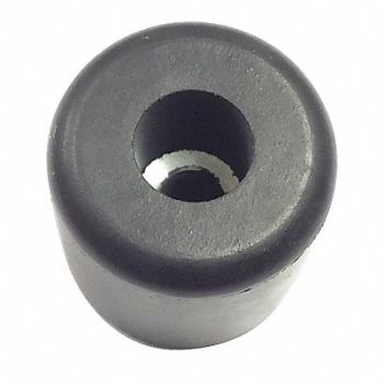 GRAINGER APPROVED Bumper 15/16 in Black Rubber PK5, 16YR04