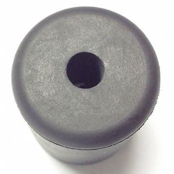 GRAINGER APPROVED Bumper 1 in Black Rubber PK5, 16YW03