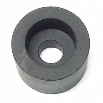 GRAINGER APPROVED Bumper 9/16 in Black Rubber PK25, 16YW60