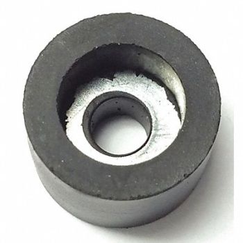 GRAINGER APPROVED Bumper 9/16 in Black Rubber PK25, 16YW63