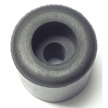 GRAINGER APPROVED Bumper 5/8 in Dia Black Rubber PK10, 16YX69