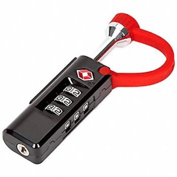 PRESTOLOCK Luggage and Briefcase Padlock 1 in Black, 16Z196