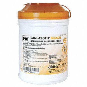 PDI Disinfecting Wipes 75 ct Canister, 16Z989