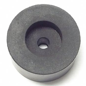 GRAINGER APPROVED Bumper 3/4 in Black Rubber PK25, 16ZD32