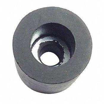 GRAINGER APPROVED Bumper 13/16 in Black Rubber PK10, 16ZD39