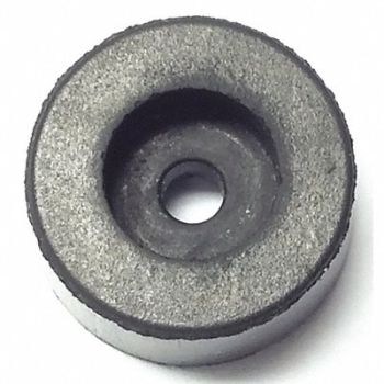 GRAINGER APPROVED Bumper 1/2 in Black Rubber PK50, 16ZD40