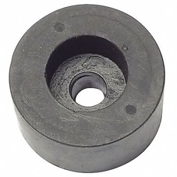 GRAINGER APPROVED Bumper 1 in Black Rubber PK10, 16ZD47