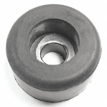 GRAINGER APPROVED Bumper 1 in Black Rubber PK10, 16ZD54