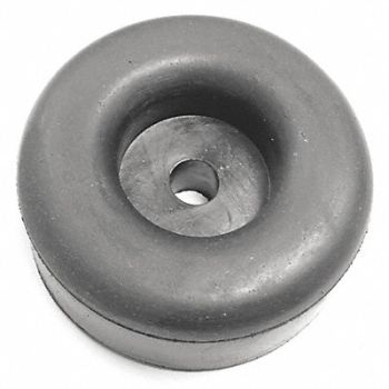 GRAINGER APPROVED Bumper 2-1/2 in Black Rubber PK5, 16ZD57