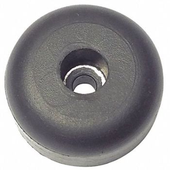 GRAINGER APPROVED Bumper 1 in Black Rubber PK10, 16ZD60