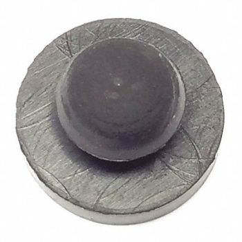 GRAINGER APPROVED Bumper 9/16 in Black Rubber PK100, 16ZD66