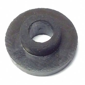 GRAINGER APPROVED Step Bushing 1/2 Dia Black Rubber PK50, 16ZD70