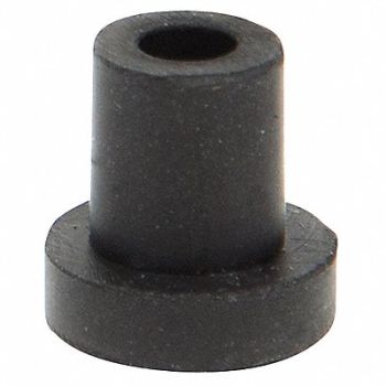 GRAINGER APPROVED Bumper 3/8 in Black Rubber PK50, 16ZD78