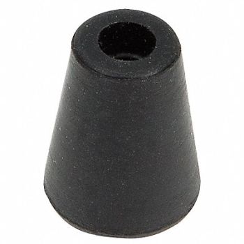 GRAINGER APPROVED Protective Leg Tip SlipOn Rd 15/64 PK10, 16ZD85